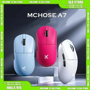 MCHOSE A7 Pro Ultra 시리즈 Bluetooth 무선 경량 게임용 마우스 PAW3950 맞춤형 8K E-스포츠 인체 공학 노