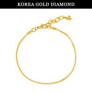 갤러리아 순금 24k 팔찌 여자 금 박스 체인 3.75g