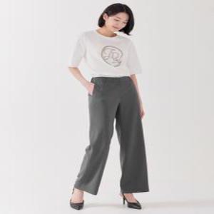 핏센 세미와이드 스판 밴딩 슬랙스 LOFPP302_GR