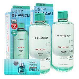 [NS홈쇼핑]브링그린 티트리 시카 수딩 토너 500mlx2개- 대용량[34140020]