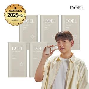 도엘 DOEL 100  무기자차 온가족 선스틱 국내최대용량 25g 패밀리 세트  본품 5개)