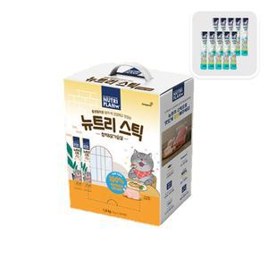 동원 뉴트리플랜 대용량 고양이츄르 뉴트리스틱 참치와 닭가슴살 14gX100개입