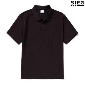 갤러리아 지이크 SS 카키 릴렉스 핏 카라 반팔 티셔츠 PEIBD8803