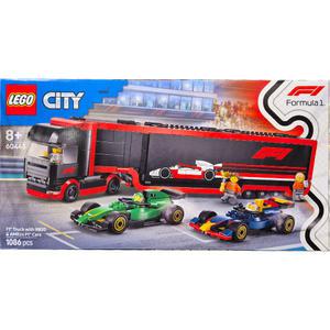 레고 시티 60445 F1 트럭과 RB20 앤 AMR24 F1 레이스 카 1086pcs