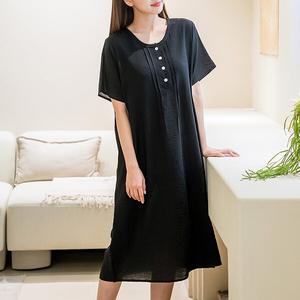 (~99size)쿨심플단추인견원피스 HWB3006_R