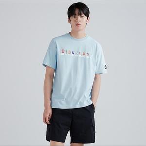 [디스커버리](대구신세계) 남여 공용 메인크루 타이포그래픽 티셔츠 (DXRS7C043)