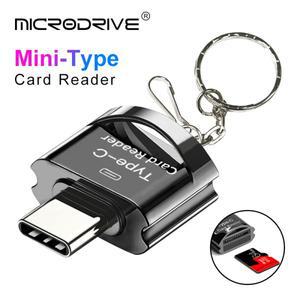 USB C 플래시 드라이브 어댑터/마이크로 미니 SD 메모리 카드 리더기(C형