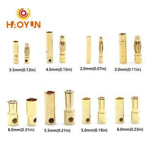 RC 배터리 금도금 불릿 바나나 플매트 카펫 러그 하이 퀄리티  암수 불릿 바나나 커넥터  2mm  3mm  3.5mm