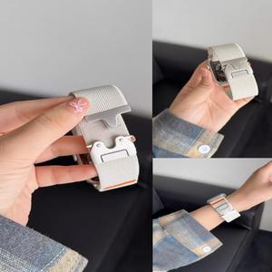 Apple Watch 울트라 2 밴드 용 낙하산 스트랩 49mm 탄성 팔찌 시리즈 10 9 8 7 5 6 3 SE