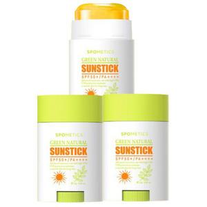 스포메틱스 그린 내츄럴 선스틱 SPF50+ 23g 3개 자외선차단 워터프루프 스틱썬크림