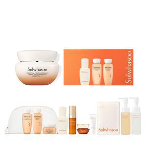 설화수 NEW 탄력크림EX 기획세트, 75ml, 1개  + 증정(반달 파우치 포함 11종 샘플+쇼핑백, 1개)