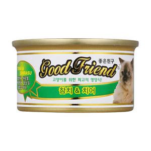 굿프랜드 고양이캔 85g×24개 참치&치어/고양이 간식