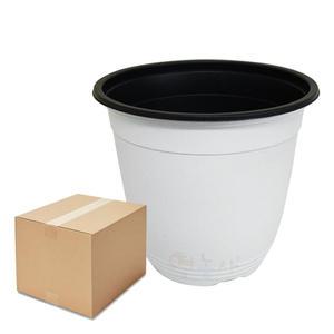 이색화분 흰색 15호 1BOX 600개 1박스 플라스틱 모종 포트 화분