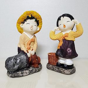 뻥이요 2p set 민속 인형 민속품 마블 인형 공예 소품