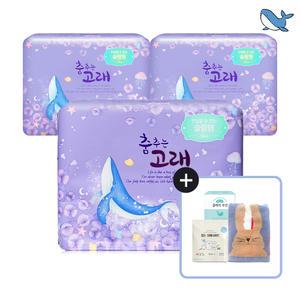 춤추는고래 대용량 생리대 오버나이트18P X 3팩 /54매