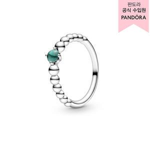 [백화점 보증서 제공]  메이 레인포레스트 그린 비디드 링 _198867C05