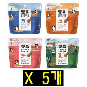 네츄럴코어 캣쵸 60g X5개 고양이간식 고양이쿠키
