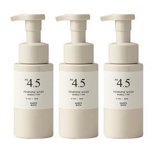 해피바스 PH4.5 약산성 여성청결제 로즈 버블 250g 3개
