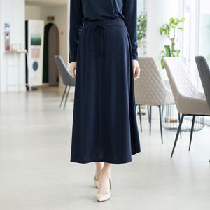 [모슬린]엄마옷 모슬린 밴딩 A라인 롱스커트 SK302094 빅사이즈