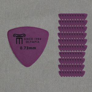 Olympia 기타피크 0.73mm TOLTEX Triangle 봉지 100p