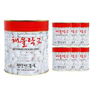 삼도식품 해울락교 (SS) 3kg /캔 원터치 한박스 (3kg x 6ea)