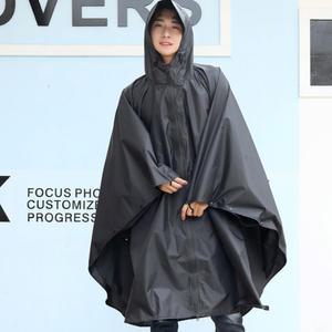 레인트 남녀공용 판초 우비(XL)(블랙) 레인코트