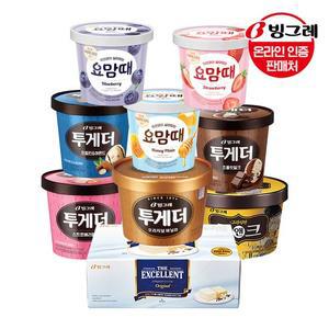 투게더 요맘때홈컵 엑설런트 3+2개 골라담기  바닐라 초코 딸기 아몬드 쿠앤크 택