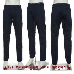 [롯데백화점]레노마 S/S 허리밴딩 전체스판 아주편안한 슬림핏 면바지 네이비컬러  RPIP_BP07A EK3653