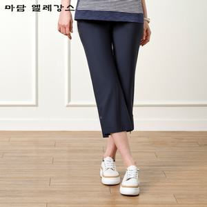 [마담엘레강스][마담엘레강스]해피 썸머 로고 M장식 포인트 7부 팬츠 K242SL05