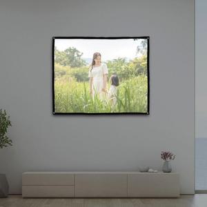 [XBH3KNK8]이동형 빔프로젝터 스크린 120x90cm 홈시어터