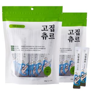 1+1 고집츄르 북태평양 대구 11g x 30p 저염레시피 대용량 고양이 간식