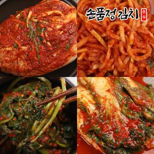 당일제조 국내산 손품정 전라도 김치 모음전 3kg 5kg / 묵은지 포기 총각 얼갈이 열무 김장 갓김치 부추 물김치 파김치