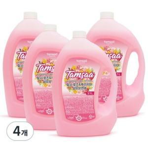 탐사 로즈앤 후리지아 섬유유연제 3.1L 4개입