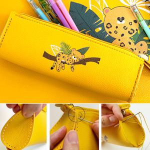 가죽공예 동물 필통 파우치 만들기 DIY 바느질키트 초보 입문자 중학생 고학년 집콕 취미