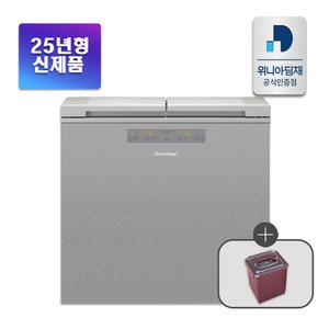 [공식인증점] 25년형 딤채 2도어 153리터 뚜껑형 김치냉장고 EDL16KBWRST1 루센트 실버