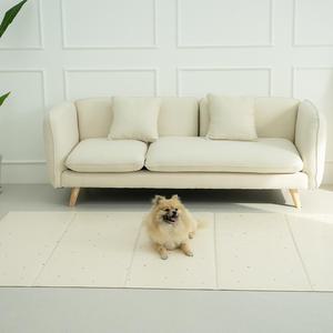 2장 140x250x0.6cm 양면 미끄럼방지 PVC애견매트 복도 바닥 패브릭 접이식