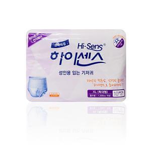 하이센스 언더웨어 성인용팬티형기저귀 특대형 10매 노인 어른 환자용패드 요실금패드 요실금팬티기저귀