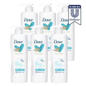 도브 바디러브 바디로션 라이트 하이드레이션 400ml 6개