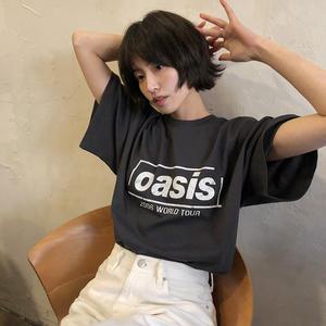오아시스 프린팅 박시 티셔츠 (2color)