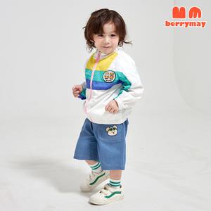 쿨썸머컬러블럭바람막이점퍼