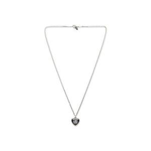 LMC HEART TYPO PENDANT NECKLACE black