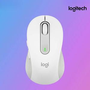 [국내정품] 로지텍 시그니처 M650 오프화이트 미니 사무용 노트북 무선 블루투스 마우스