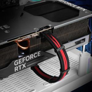 RTX4070TI 12+4핀전원 커넥터 8핀 3개변환 슬리브케이블