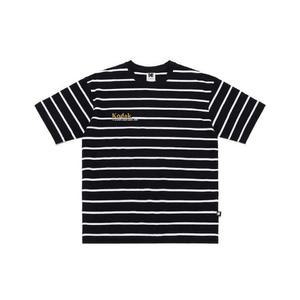 M 반팔티 XQC K3223LRS51BLK 스테레오 스트라이프 반팔티셔츠 BLACK