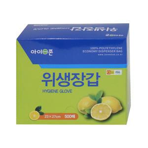 아이존 위생장갑 500매/비닐 일회용 크린 장갑 캠핑용