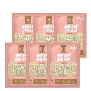 네모네모 두부모래 응고형 고양이 모래 7L_오리지널 x 6개