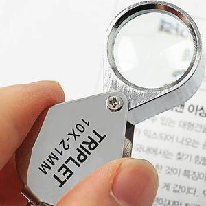 [JHQS89M9_4B]휴대용 10배율 돋보기 휴대용확대경