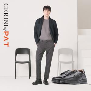 [CERINI by PAT][CERINI by PAT]남성  블랙 리얼소가죽 컴포트 워킹슈즈 1종_18700491_587907