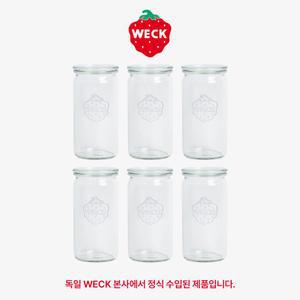 [WECK]실린더 975(340ml) 유리병 6개 / 뚜껑옵션