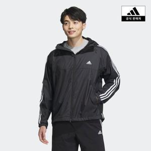 [아디다스][아디다스코리아공식] 에센셜+ 루즈 핏 3S 메쉬 라인드 윈드브레이커 재킷 [JF3912]